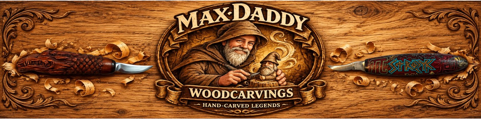 MaxDaddy WoodCarvings: Hand-Carved Legends