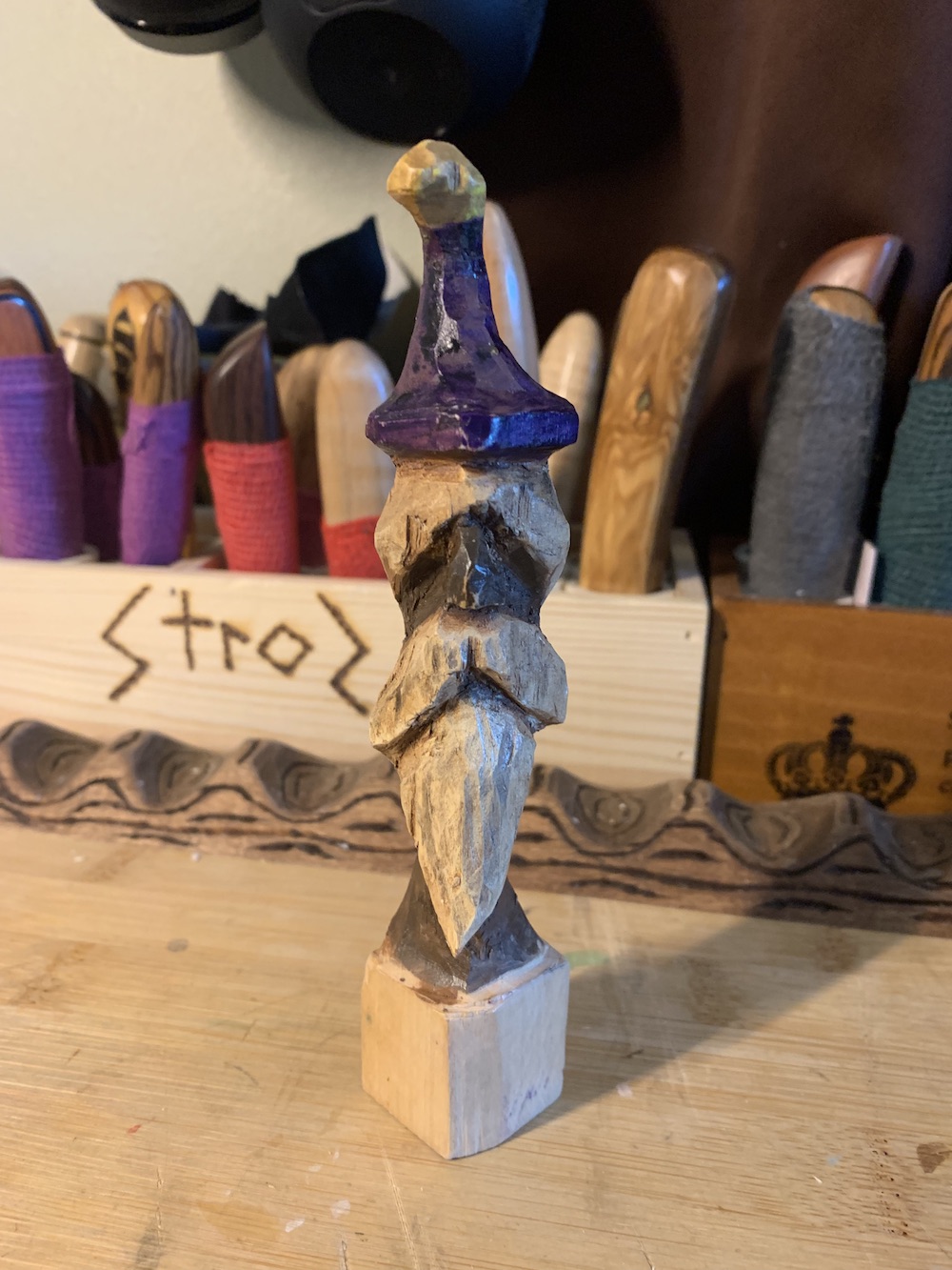 First Carving May 2020 a Wizard