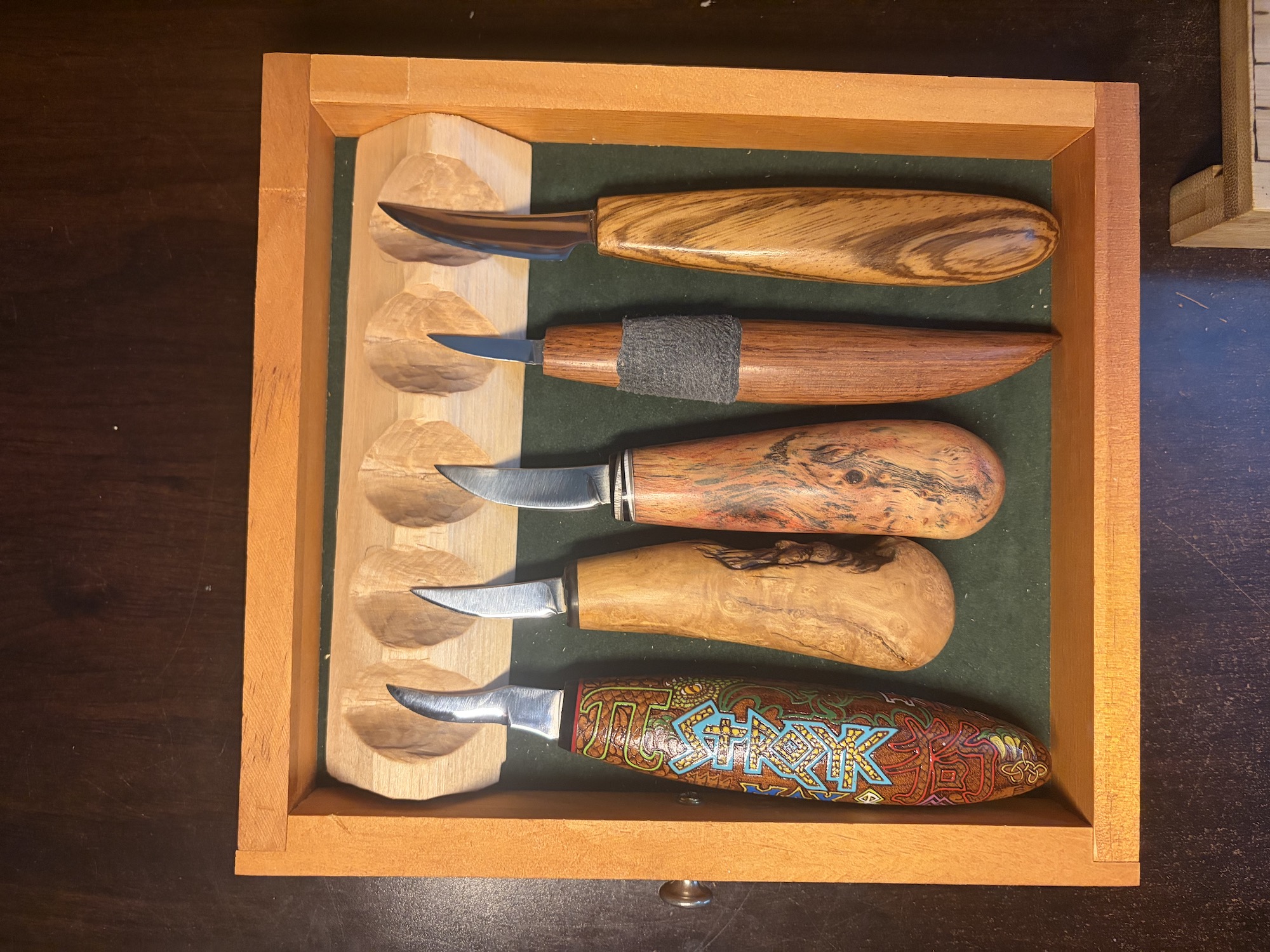 Carving Drawer - home to the Tattoo and Wizard Knife